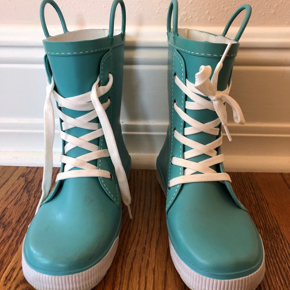 Western Chief Rain Boots, Turquoise, Size 4